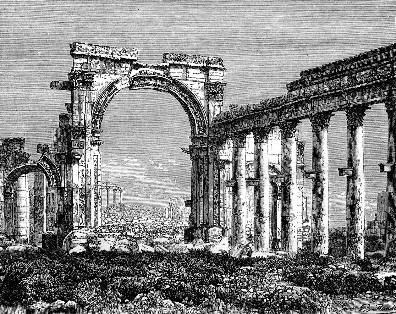 أنقاض تدمر ، سوريا ، القرن التاسع عشر بواسطة بينويست