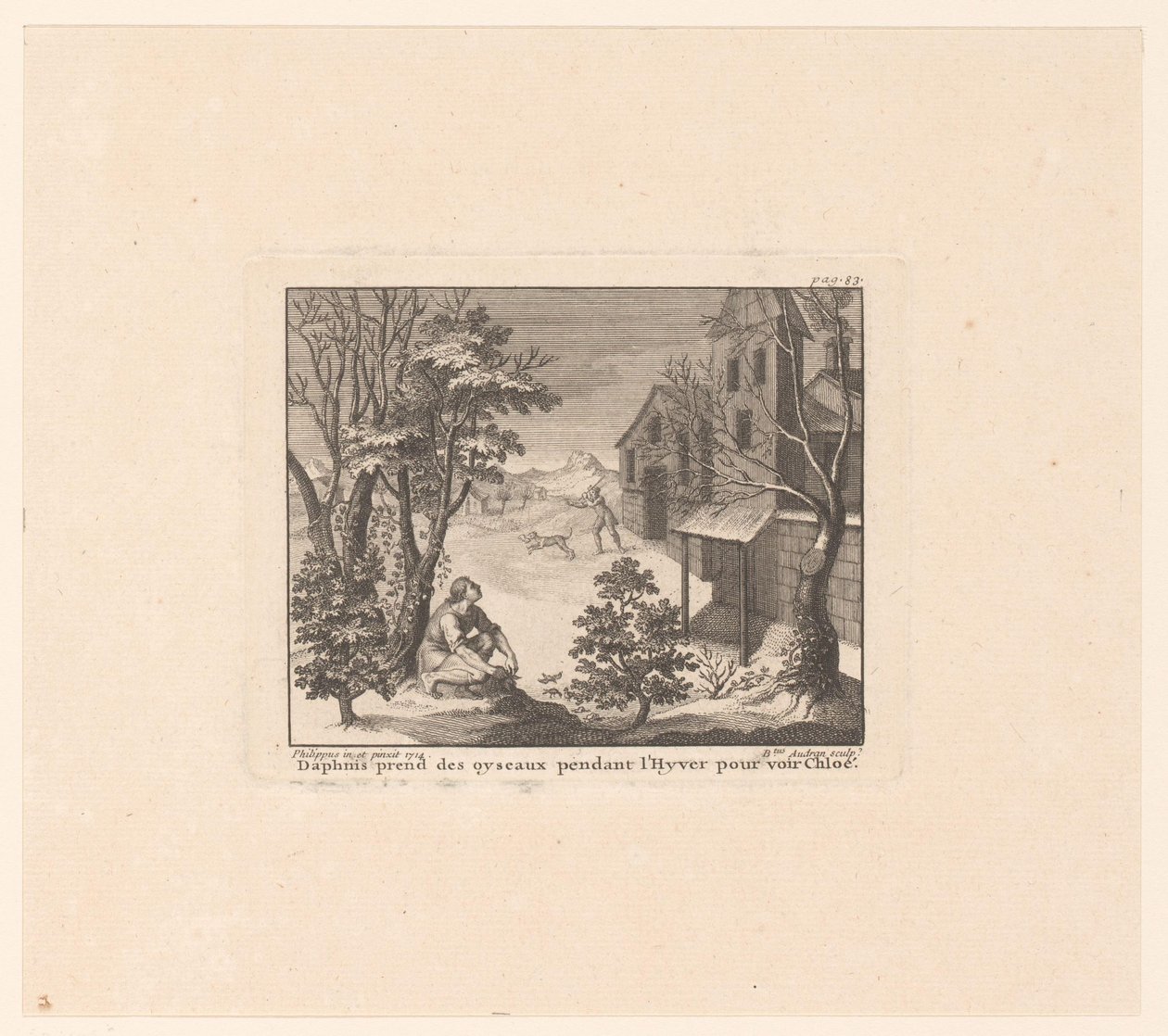 Daphnis op vogeljacht في الشتاء Daphnis تأخذ الطيور خلال فصل الشتاء لرؤية كلوي (العنوان على الكائن) بواسطة بينوا أودران (أنا)