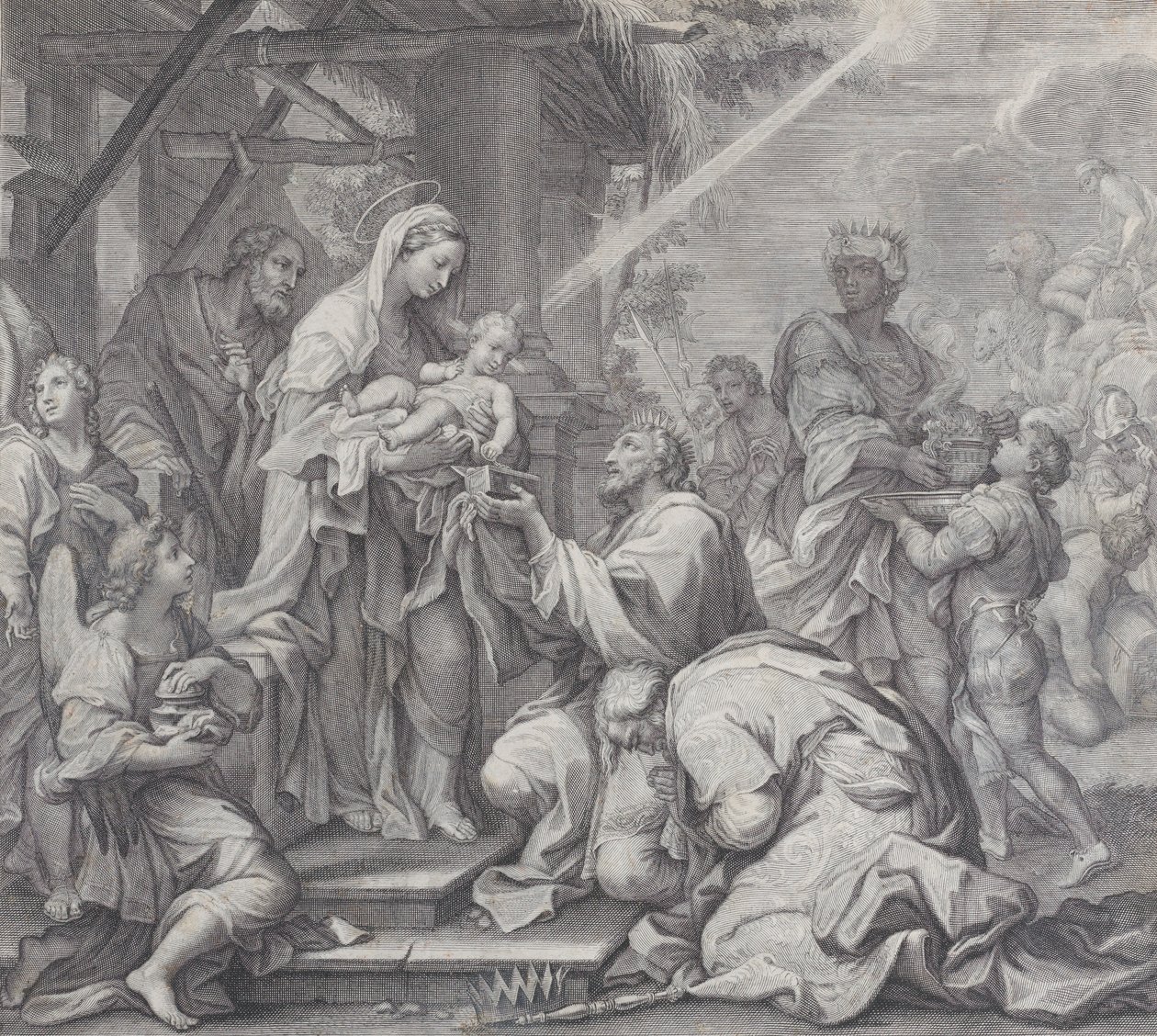 عبادة المجوس ، 1714 - 24. بواسطة Benoît Farjat