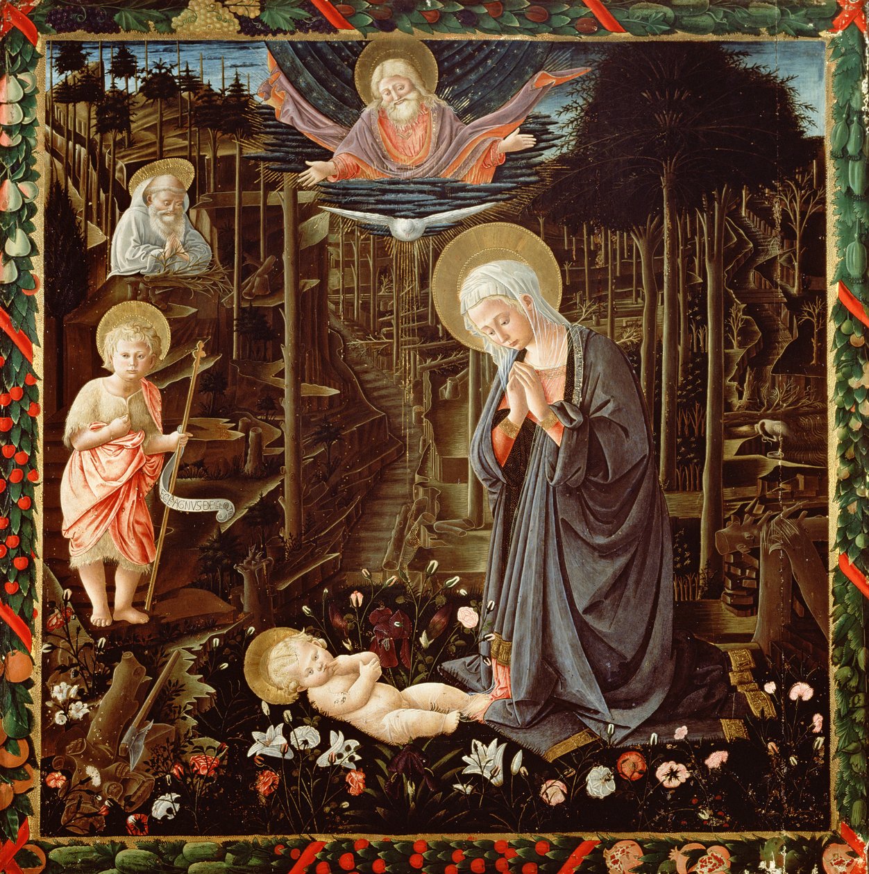 مادونا والطفل ، من مصلى المجوس بواسطة Benozzo di Les di Sandro Gozzoli