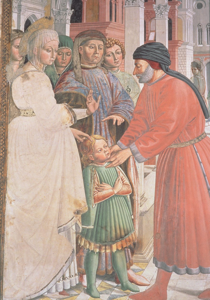 القديس أوغسطينوس كصبي ، من حياة القديس أوغسطين (التفاصيل) بواسطة Benozzo di Les di Sandro Gozzoli