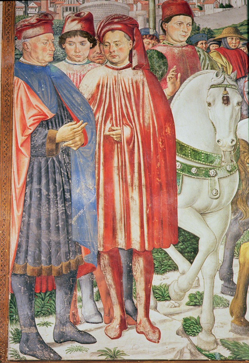 حياة القديس أوغسطين (التفاصيل) بواسطة Benozzo di Les di Sandro Gozzoli