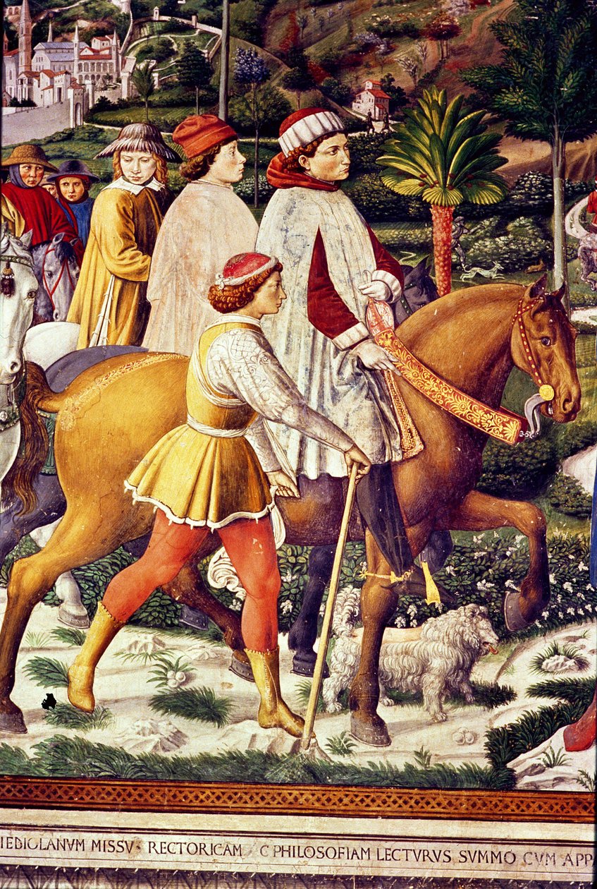 حياة القديس أوغسطين (التفاصيل) بواسطة Benozzo di Les di Sandro Gozzoli