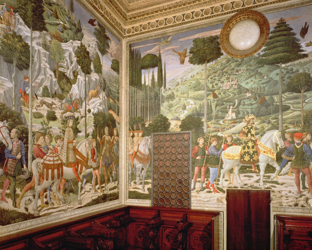 موكب المجوس 1459-60 بواسطة Benozzo di Les di Sandro Gozzoli
