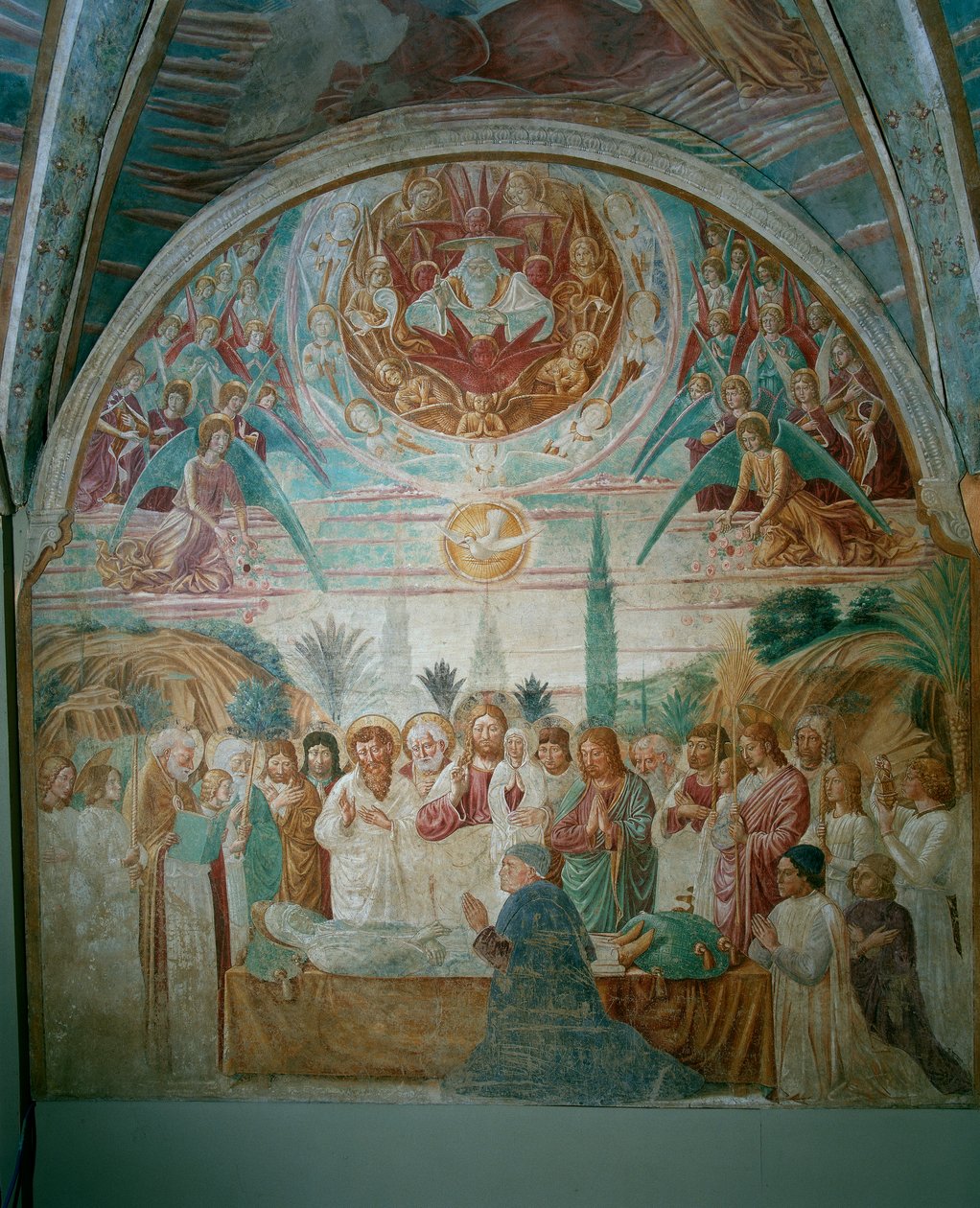 موت العذراء بواسطة Benozzo di Les di Sandro Gozzoli