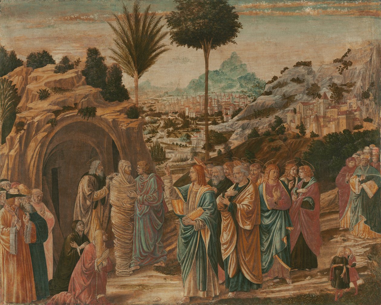 تربية لعازر بواسطة Benozzo Gozzoli