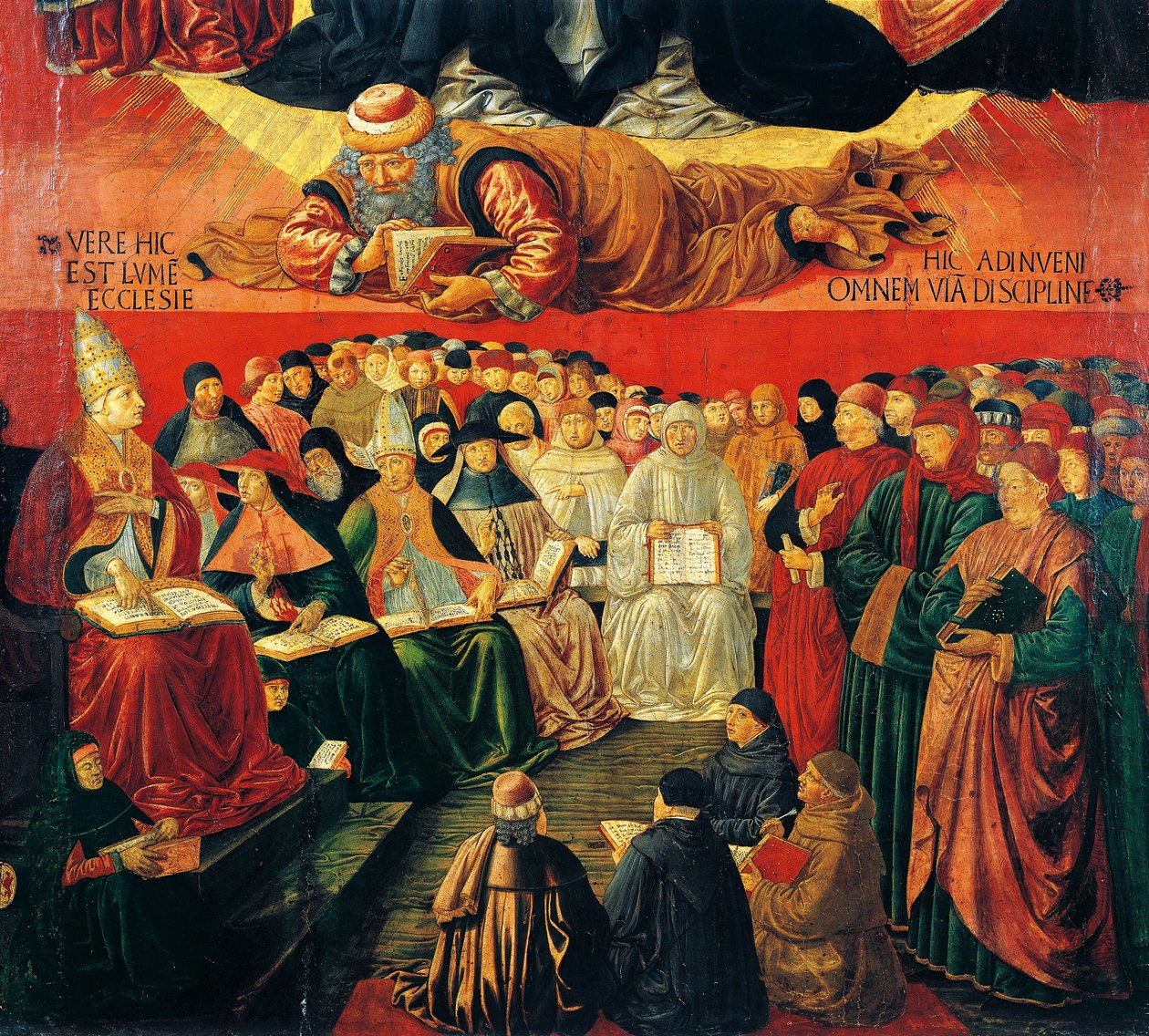 Arab philosopher Averroes, detail from Triumph of St Thomas Aquinas بواسطة Benozzo di Les di Sandro Gozzoli