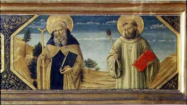 القديس أنتوني أبوت وسانت بنديكت (لوحة) (تفاصيل 78957) بواسطة Benozzo di Les di Sandro Gozzoli