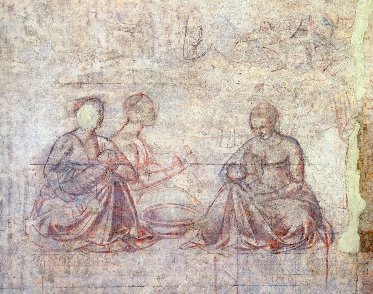 قصص يعقوب وعيسو ، بقلم بينوزو غوزولي (1421-1497) ، سنوبيا (الرسم السفلي) ، التفاصيل بواسطة Benozzo di Les di Sandro Gozzoli