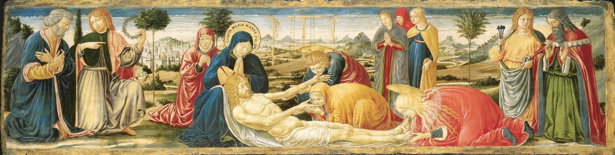 الرثاء على المسيح الميت بواسطة Benozzo di Les di Sandro Gozzoli
