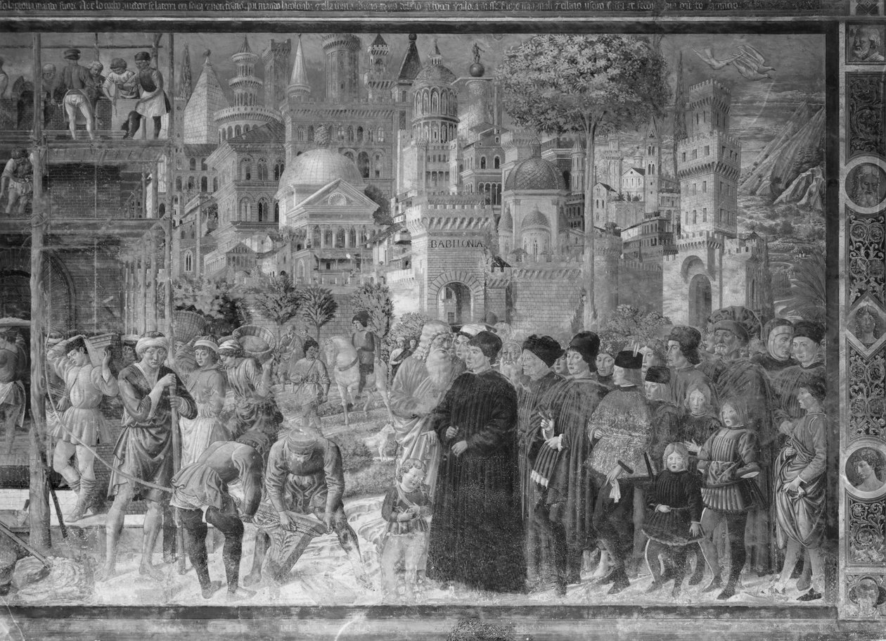 برج بابل بواسطة Benozzo di Les di Sandro Gozzoli