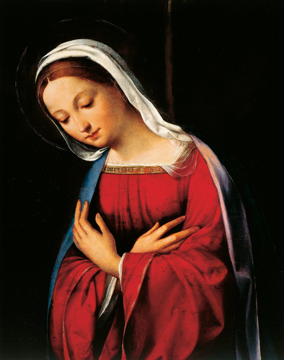 مادونا ، تفاصيل من ميلاد جاروفالو (1481-1559) بواسطة Benvenuto Tisi da Garofalo