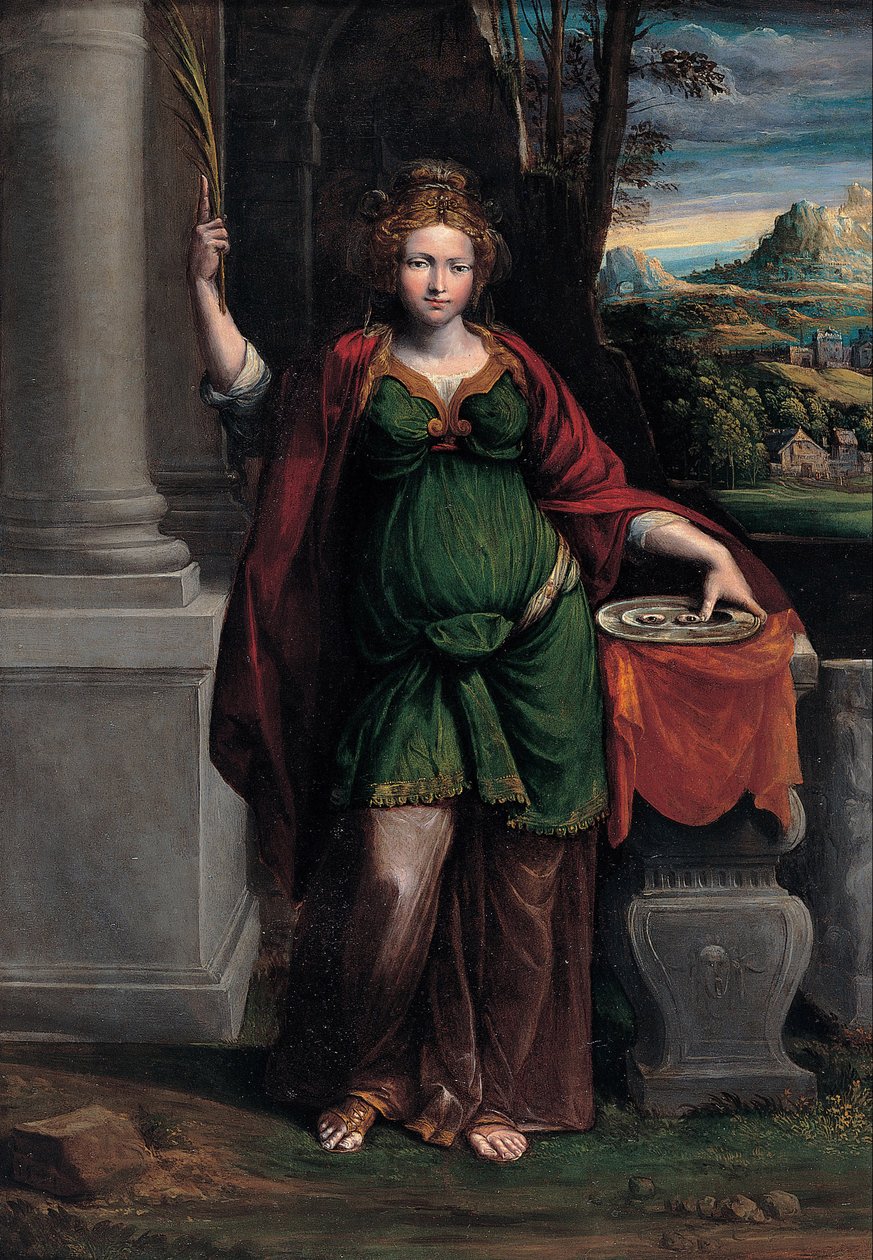 سانت لوسي ، 1535-1540 بواسطة Benvenuto Tisi da Garofalo