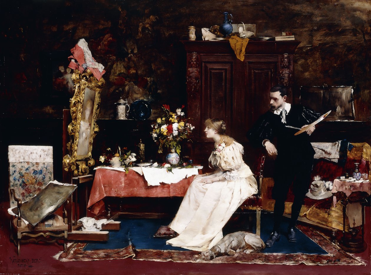 تقديم صورتها ، 1883 بواسطة Berci de Karlovszkyn