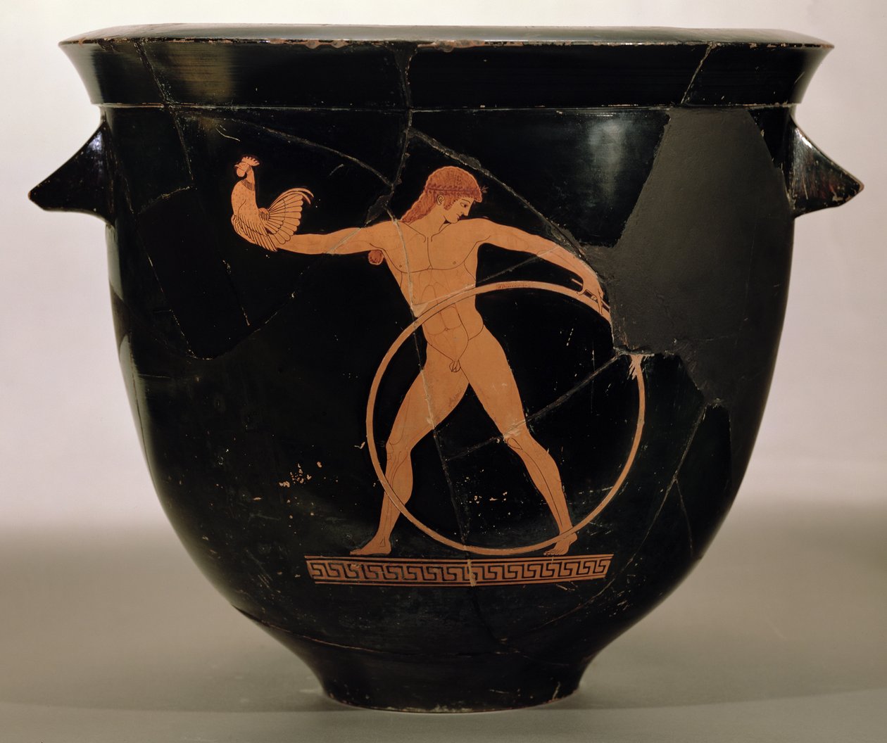 العلية قرمرة جرس حمراء الشكل تصور جانيميد ، اليونانية ، c.500-480 قبل الميلاد (الفخار) بواسطة رسام برلين