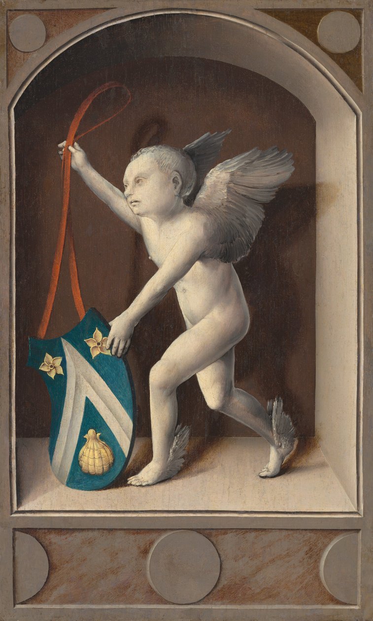 Putto with Arms of Jacques Coëne [عكس] ، ج. 1513. بواسطة بيرنيرت فان أورلي