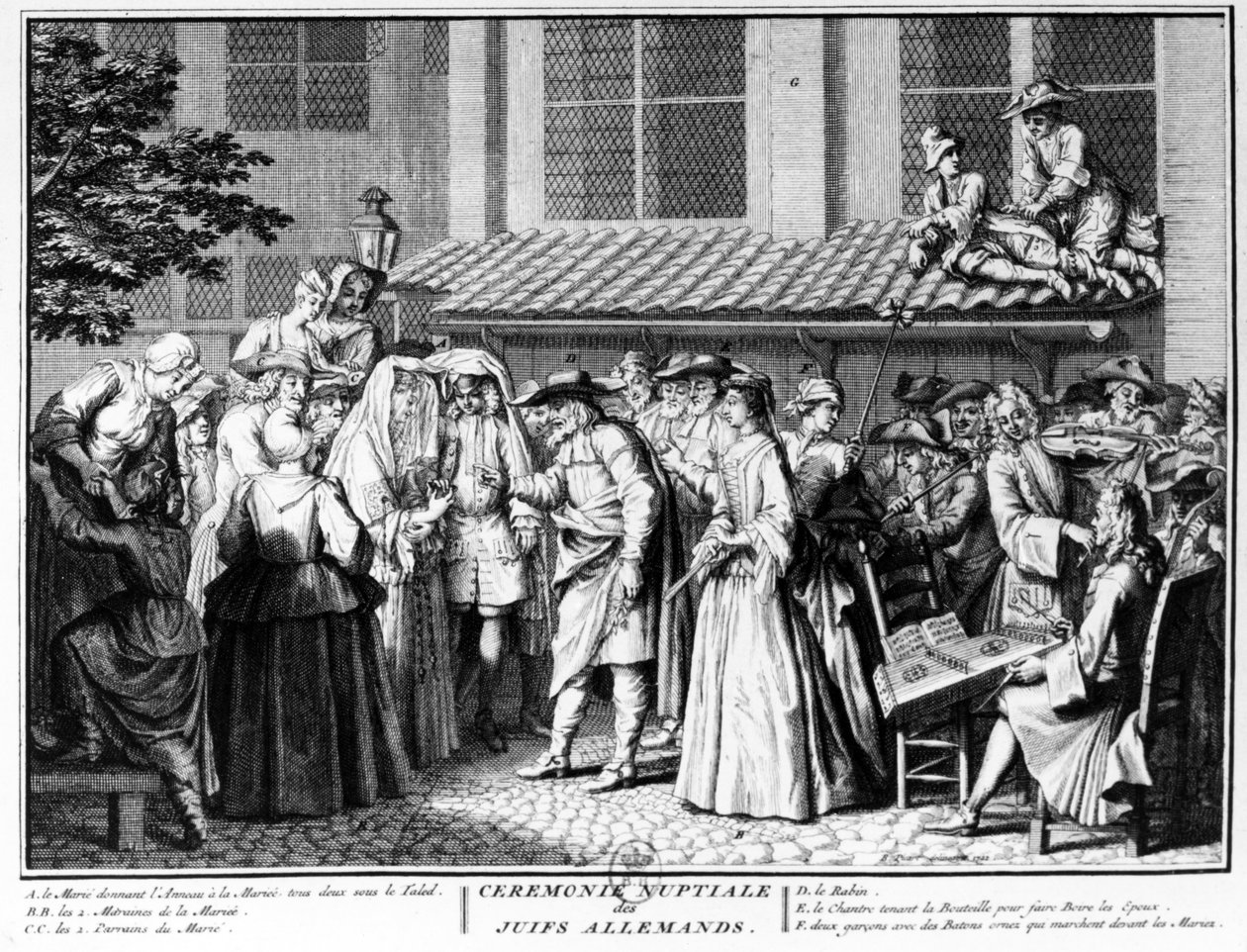 حفل زفاف اليهود الألمان ، 1725 بواسطة برنارد بيكارت
