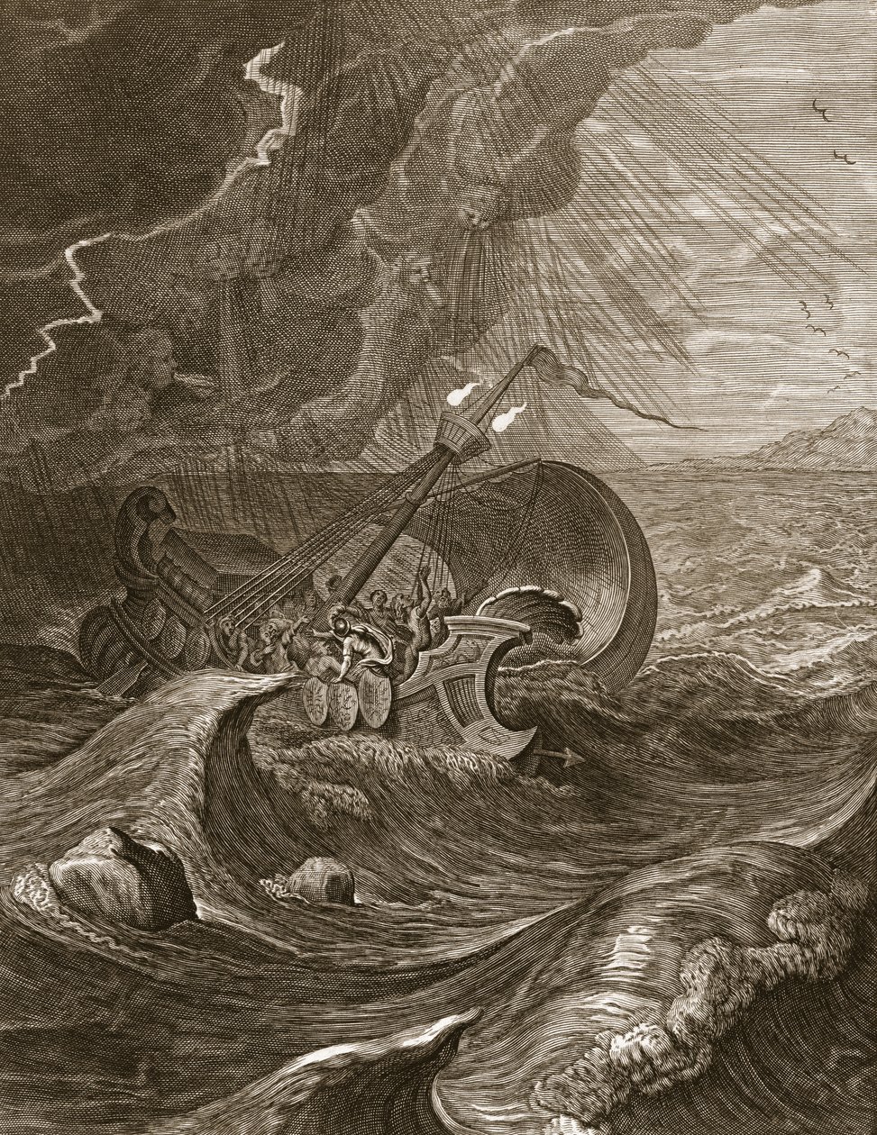 The Dioscuri Protect a Ship ، 1731 بواسطة برنارد بيكارت