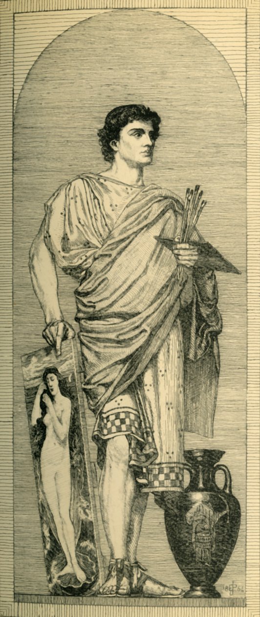 Apelles: تصميم لفسيفساء ، c1864 ، 1881. بواسطة برنارد كولير