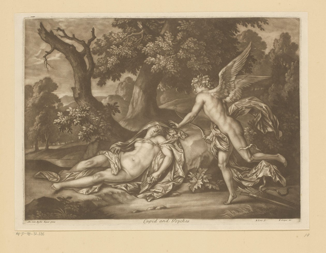 Cupido en Psyche كيوبيد وسيش (العنوان على الكائن) بواسطة برنارد لينس (II)