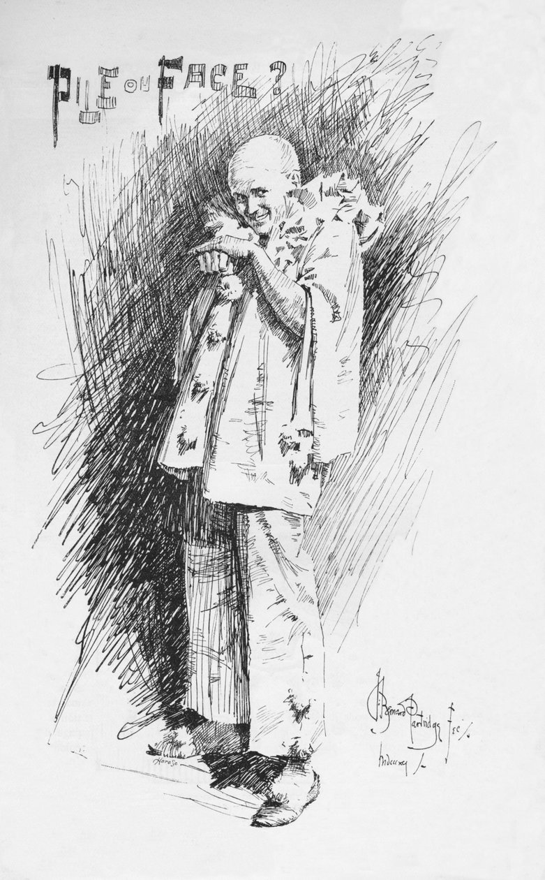 رسم المهرج ، c1893 ، 1894 بواسطة برنارد بارتريدج