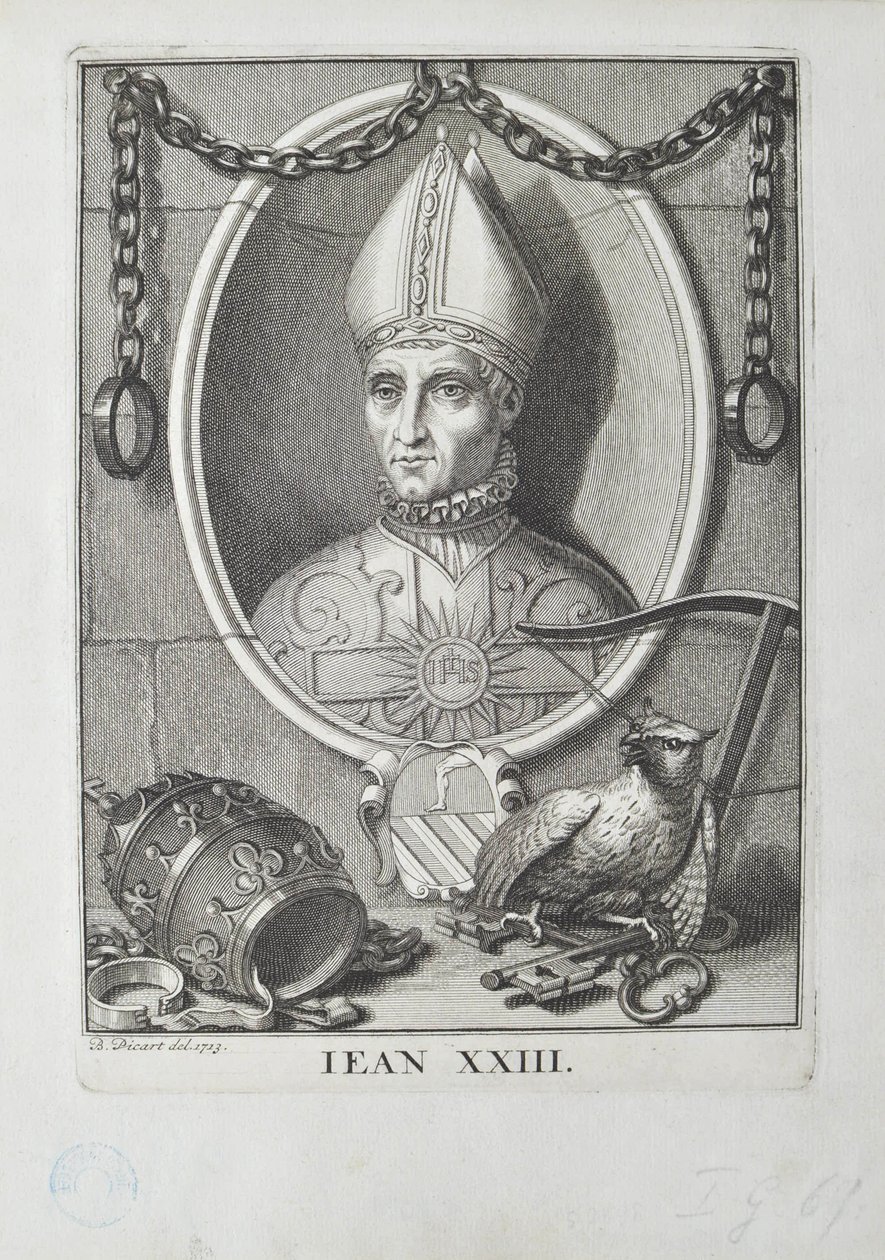 Antipope John XXIII Baldassare Cossa ، 1713. بواسطة برنارد بيكارت