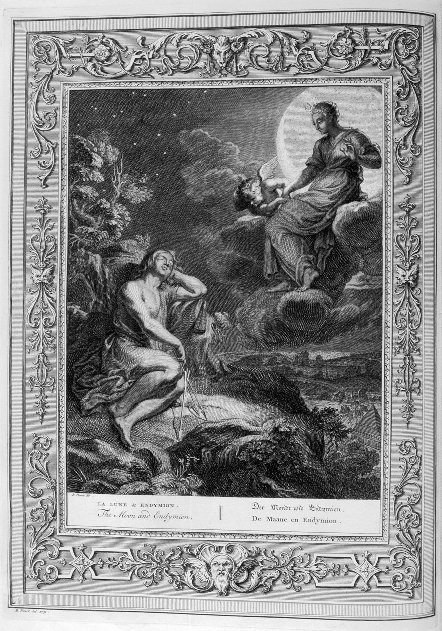 Endymion and the Moon (نقش) بواسطة برنارد بيكارت