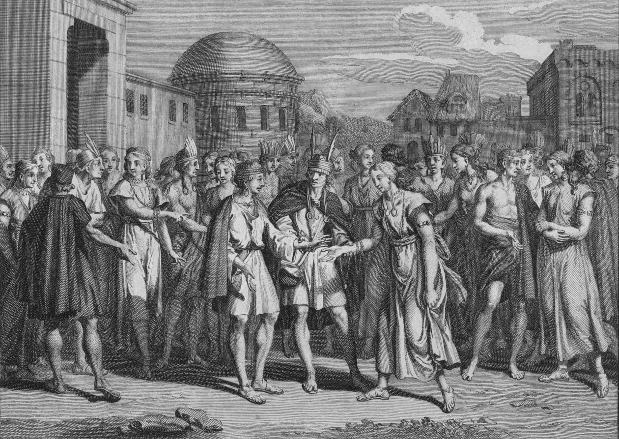 كيف تزوج لينكاس من دمه ، 1723. بواسطة برنارد بيكارت