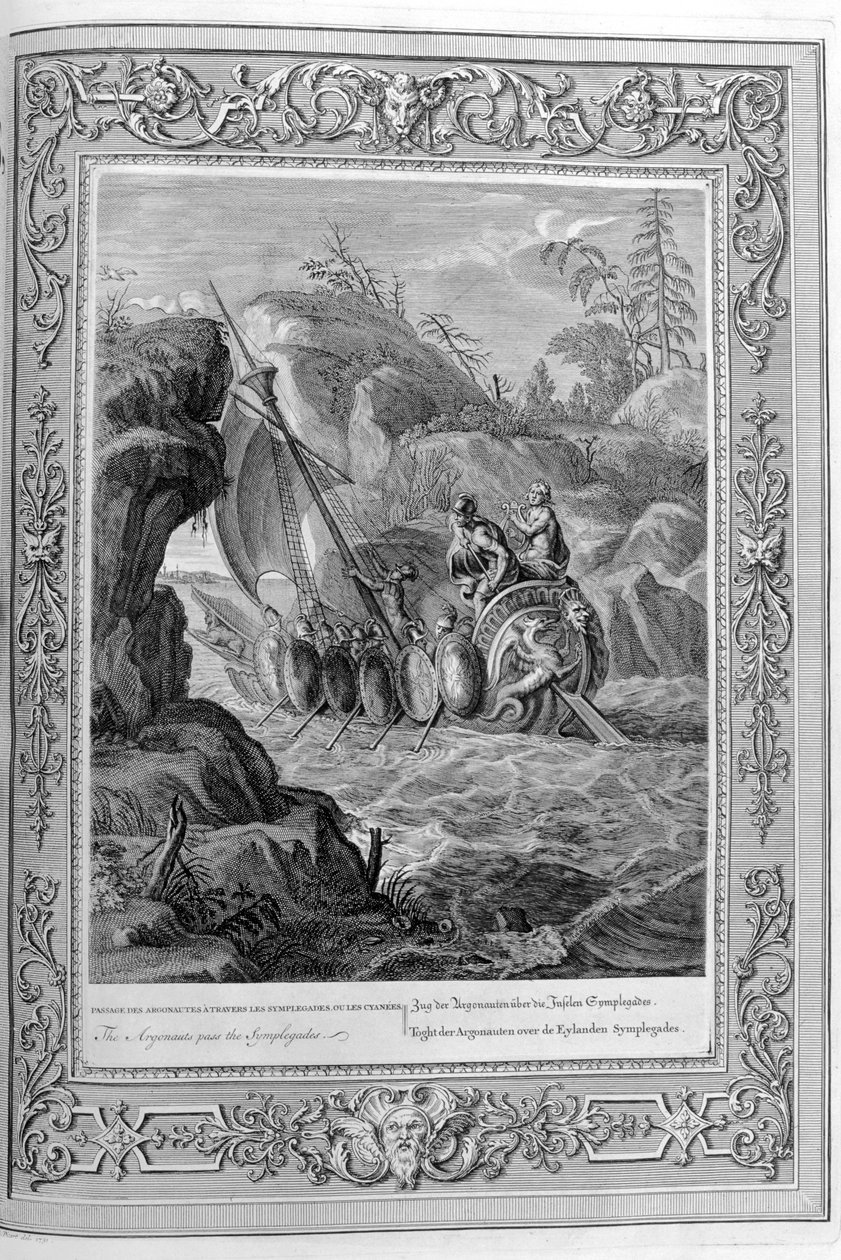 مرور رواد الفضاء من خلال Symplegades ، Hellespont ، 1733 بواسطة برنارد بيكارت