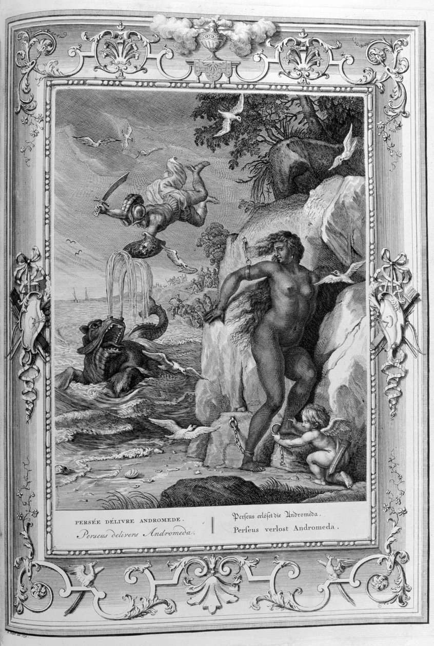 ينقذ Perseus أندروميدا بواسطة برنارد بيكارت