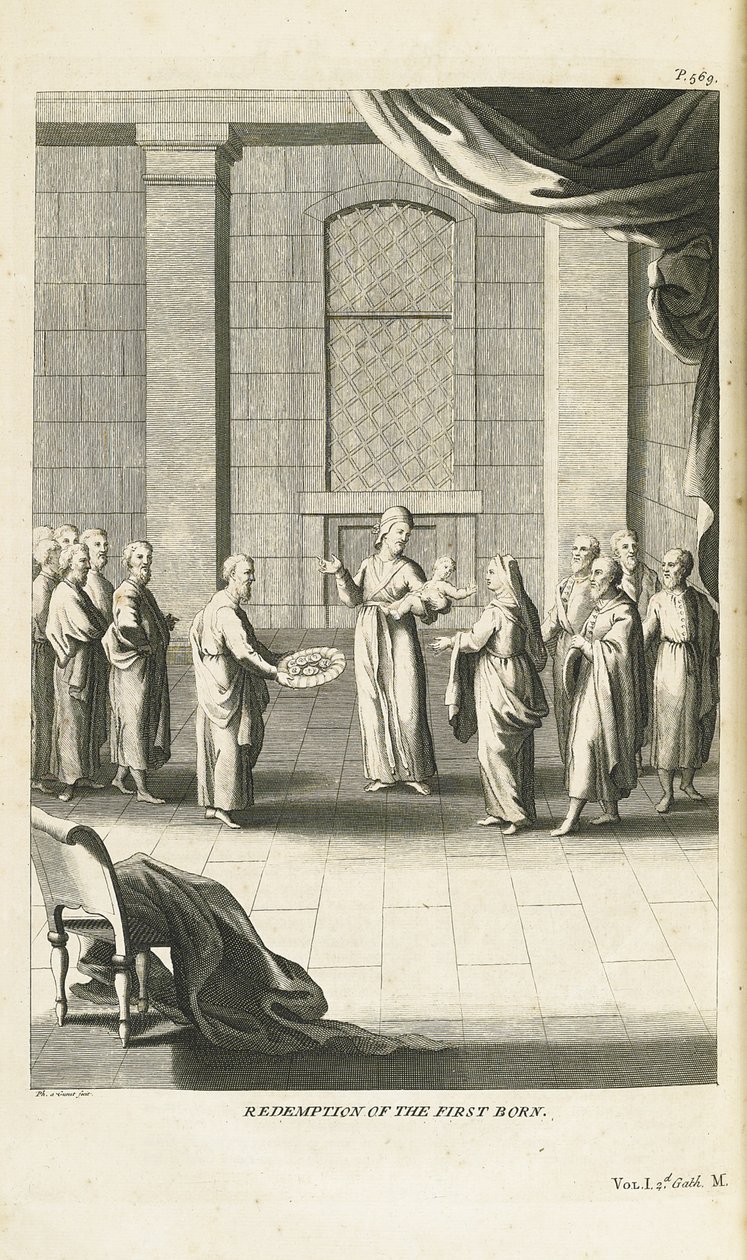 فداء الابن البكر ، 1735-1739 بواسطة برنارد بيكارت