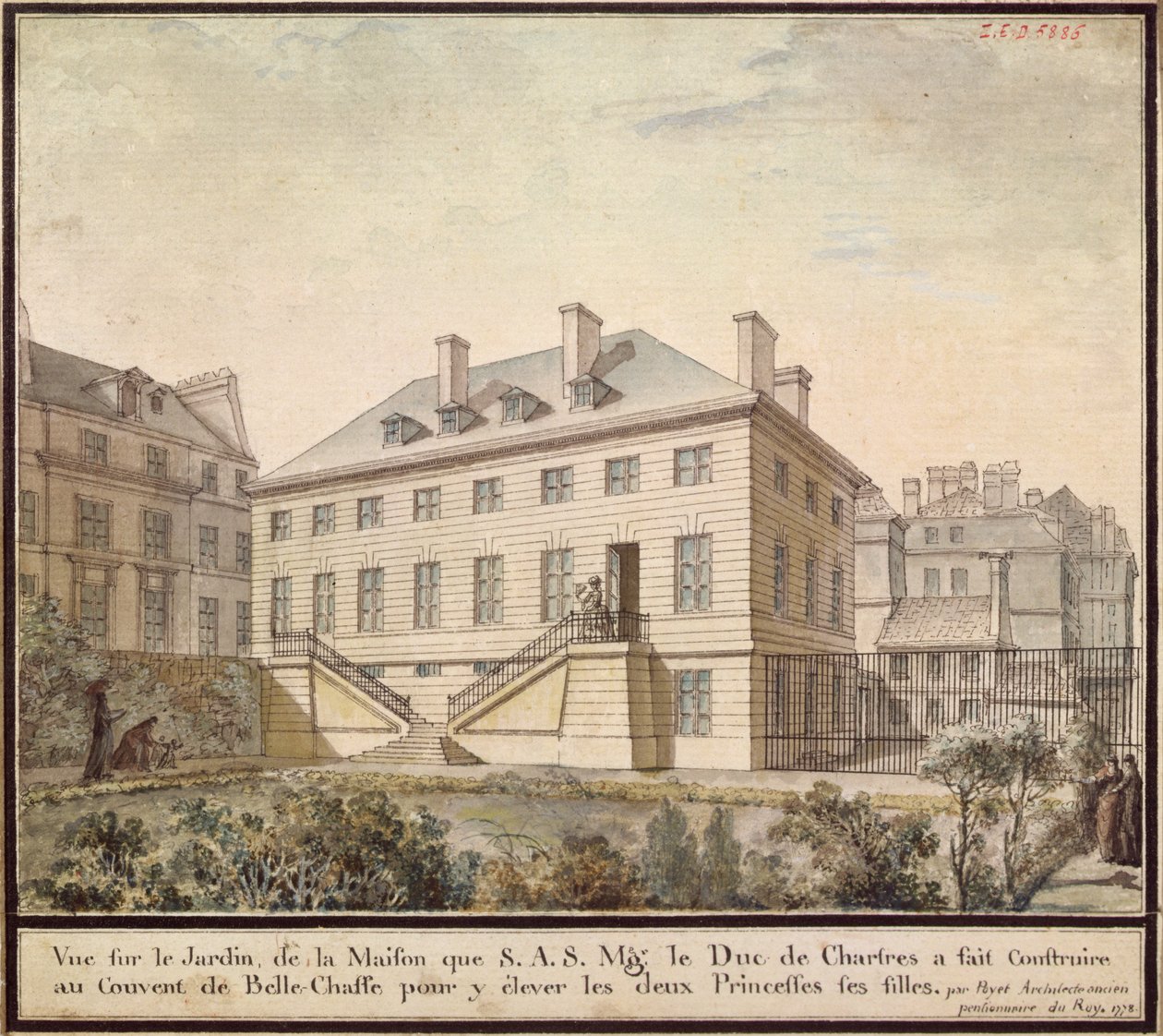 الجناح في Bellechasse ، 1778 (مرحاض على ورق) بواسطة برنارد بويت