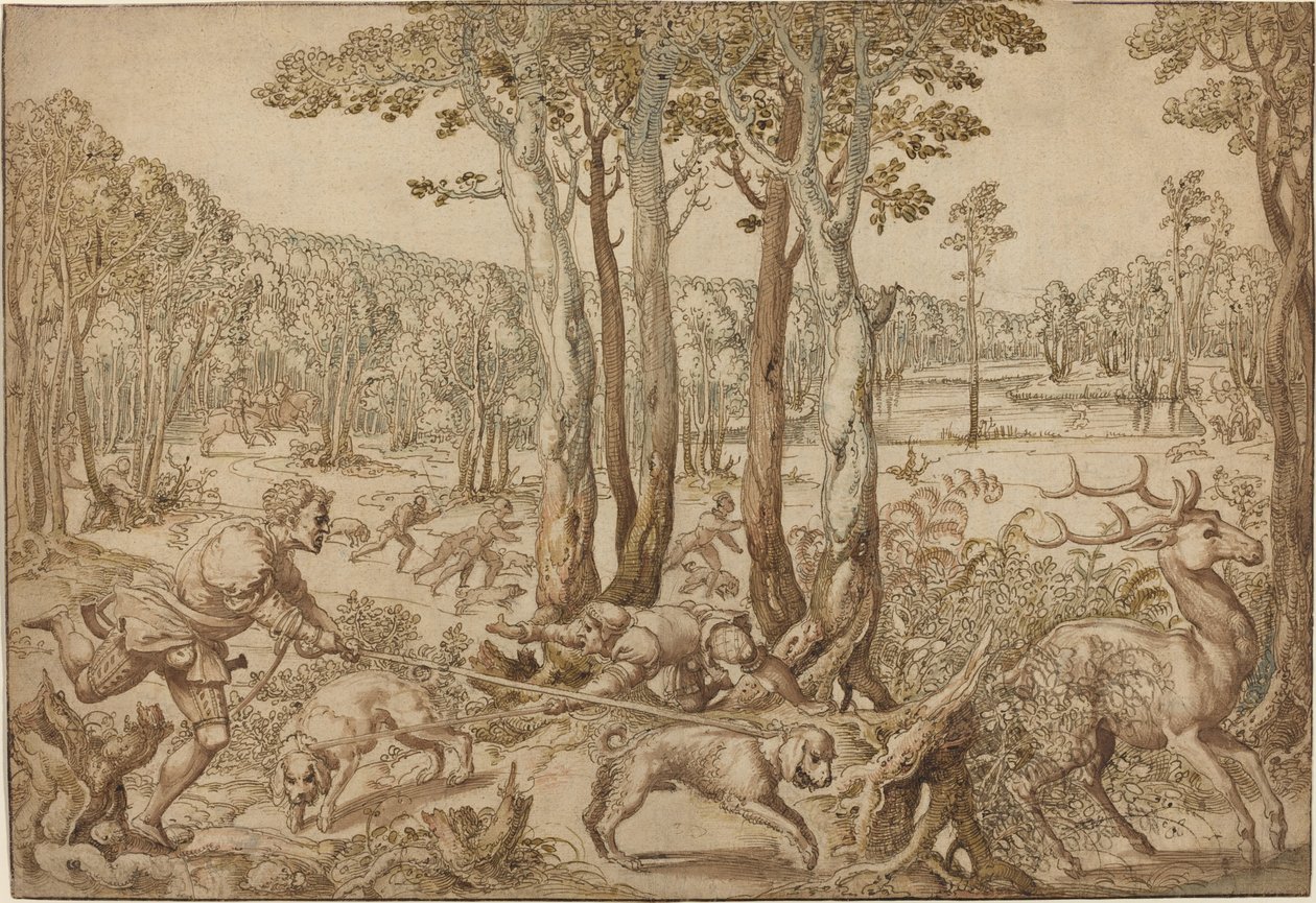 The Hunts of Maximilian: The Stag Hunt (أغسطس) بواسطة برنارد فان أورلي