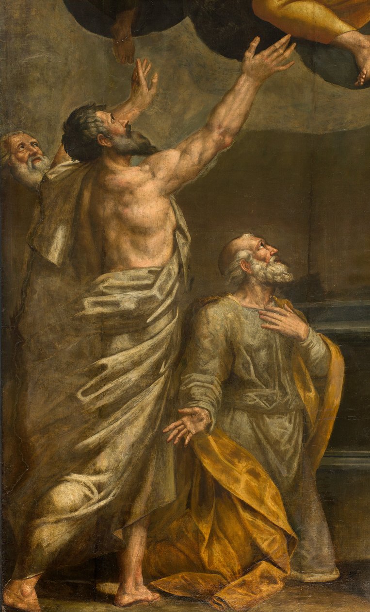 Apse ، Altarpiece لبرناردينو جاتي يسمى Il Sojaro الذي أكمله جيوفاني باتيستا تروتي يسمى IL Malosso ، افتراض العذراء بواسطة برناردينو جاتي
