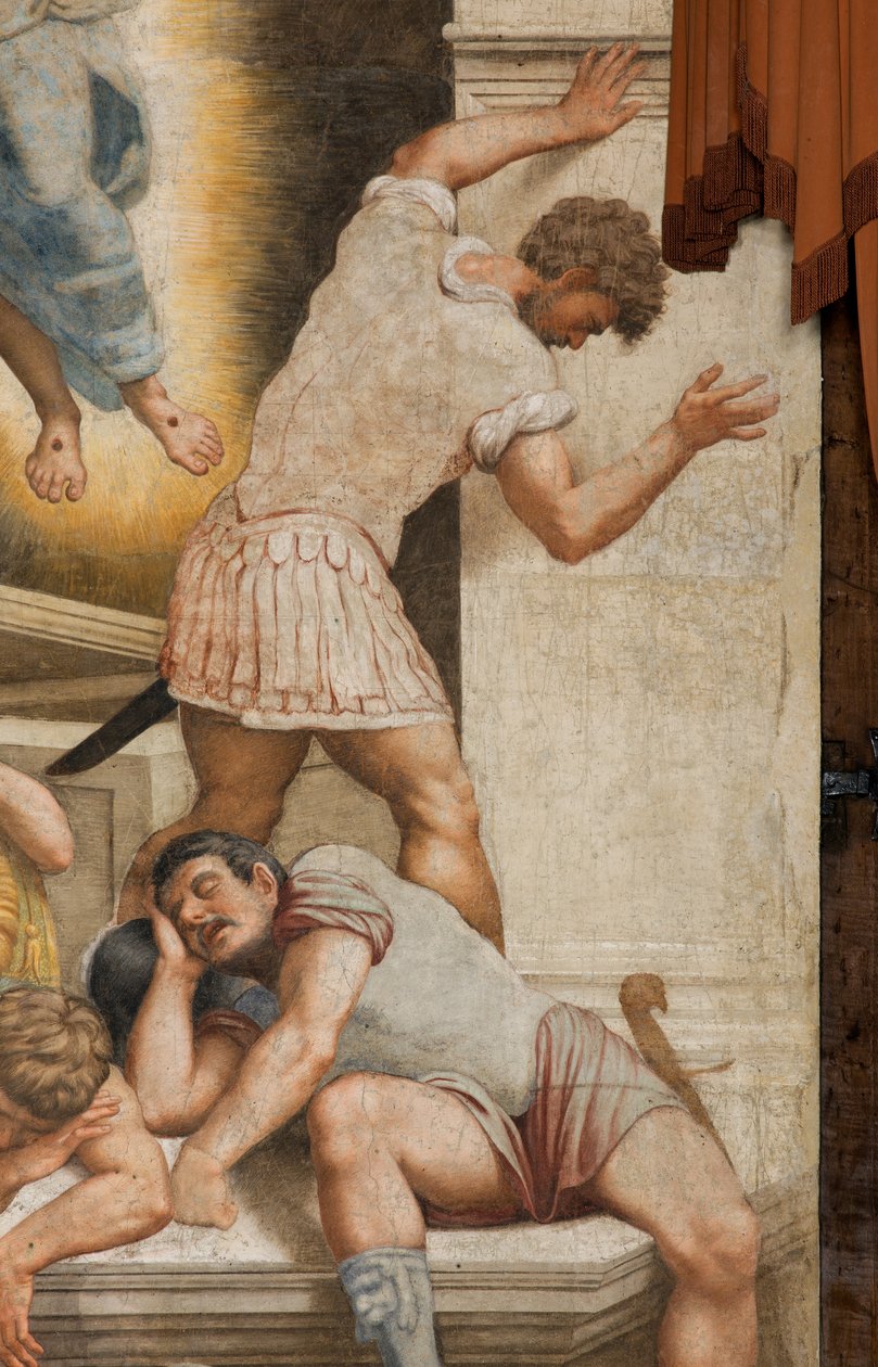 Counterfaccata ، برناردينو جاتي ، القيامة 1529 ، التفاصيل بواسطة برناردينو جاتي