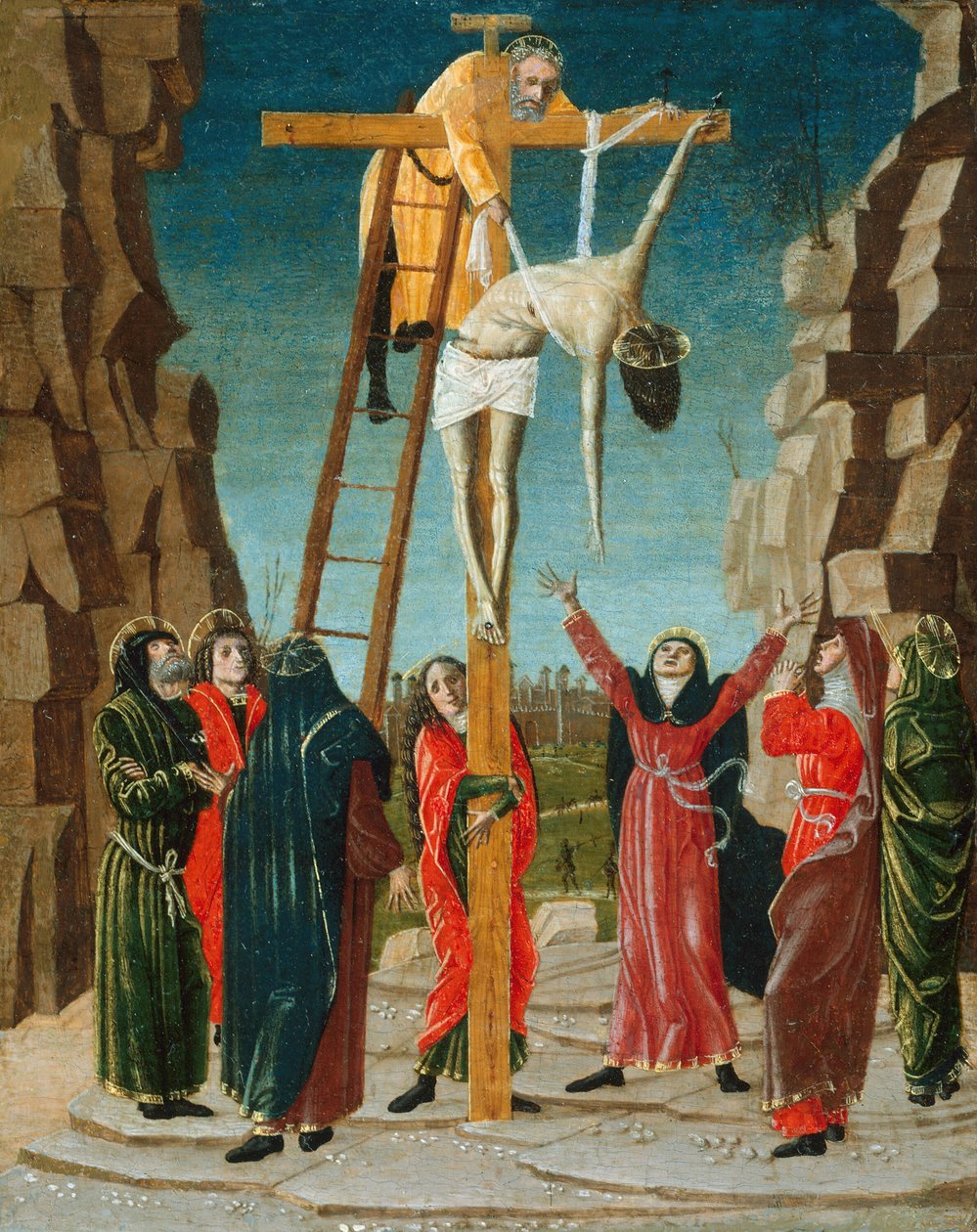 النزول من على الصليب ، ج. 1485. بواسطة برناردينو بوتينوني