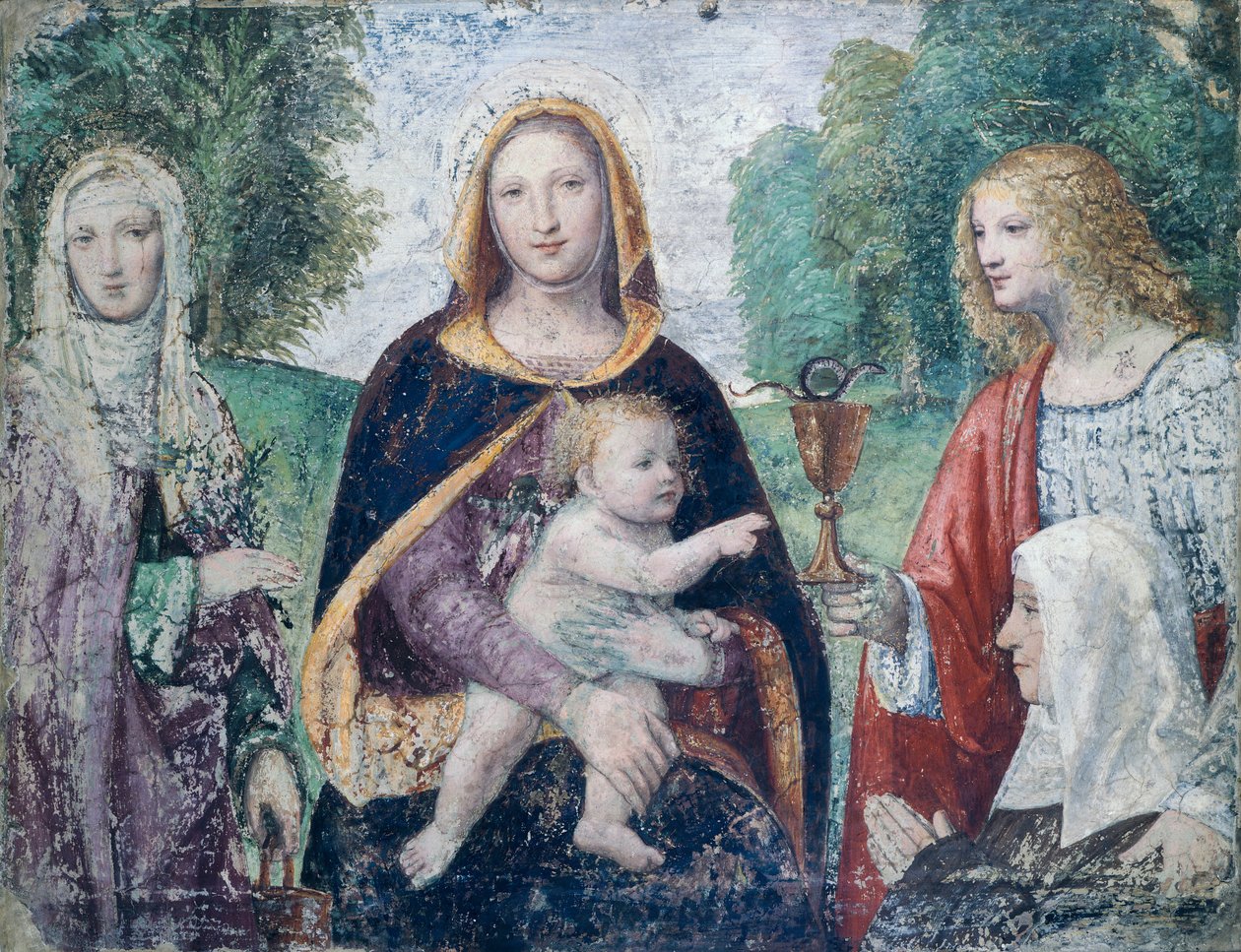 مادونا والطفل مع القديسين ، بقلم برناردينو لويني (1485-كاليفورنيا 1532) بواسطة برناردينو لويني