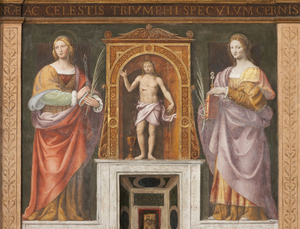 سانت أبولونيا وسانت لوسي ، c.1522-25 (تفاصيل 3497192) بواسطة برناردينو لويني