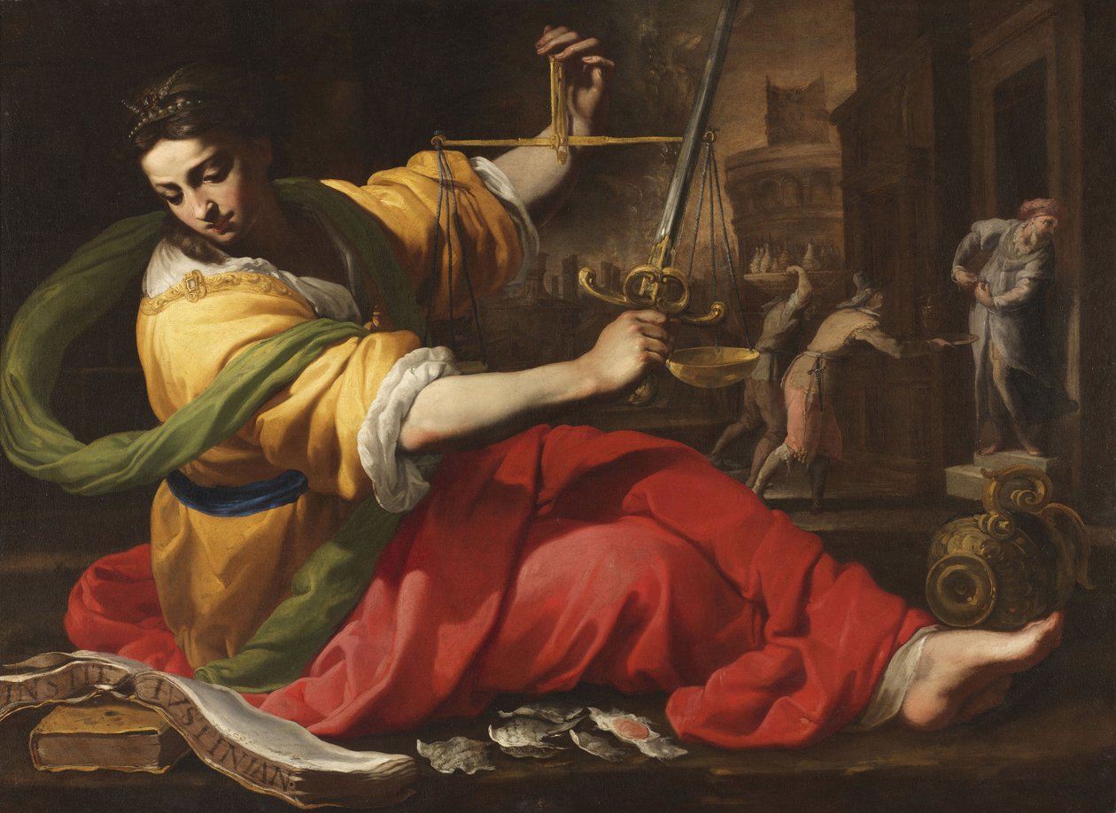 Allegorie de la Justice - Allegory of Justice بقلم مي ، برناردينو (1612-1676). زيت على قماش بواسطة برناردينو مي