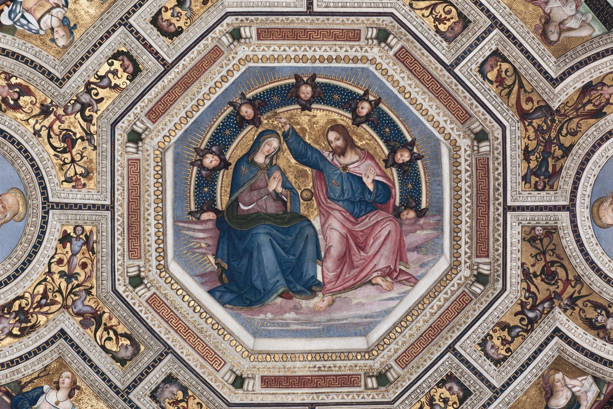 تتويج العذراء فوت من الجوقة بواسطة Pinturicchio (برناردينو دي بيتو) (1454-1513) - 1508-1510 بازيليك سانتا ماريا ديل بوبولو (كنيسة سانتا ماريا ديل بوبولو) ، روما بواسطة برناردينو دي بيتو بينتوريتشيو