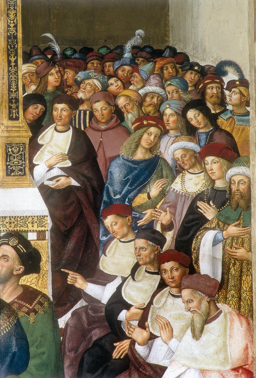 Vie du pope Pio (Pie) II (Enea Silvio Piccolomini بواسطة برناردينو دي بيتو بينتوريتشيو