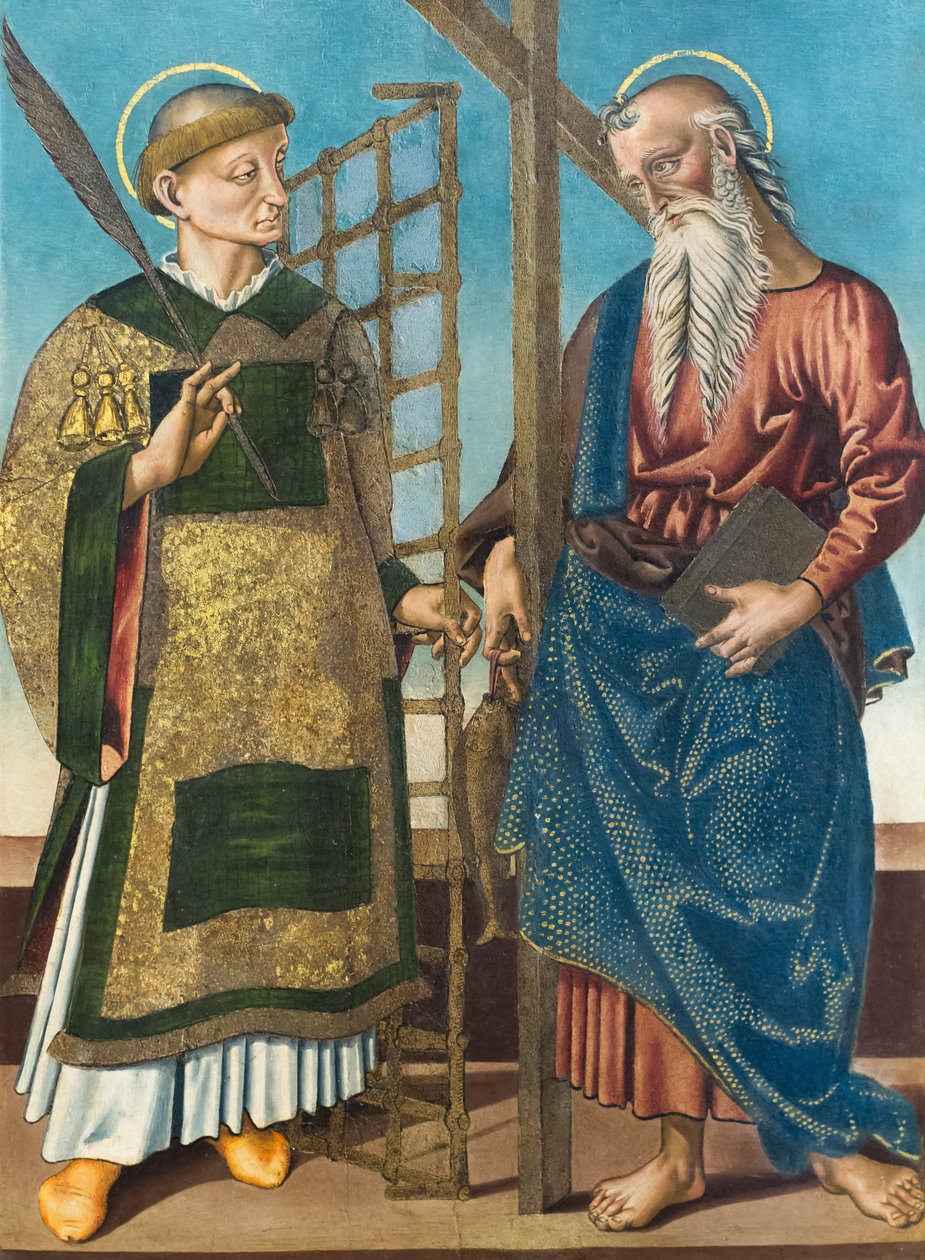 سانت لورانس وأندرو ، الربع الأول من القرن السادس عشر (زيت على لوح) بواسطة برناردينو دي ماريوتو