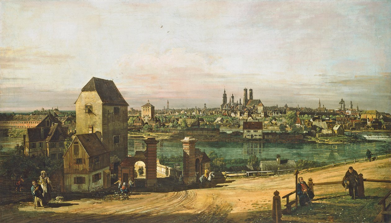 منظر ميونيخ ، ج. 1761 بواسطة برناردو بيلوتو (كاناليتو)