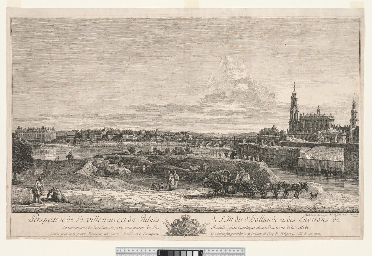 منظر لدريسدن ، 1748. بواسطة برناردو بيلوتو (كاناليتو)