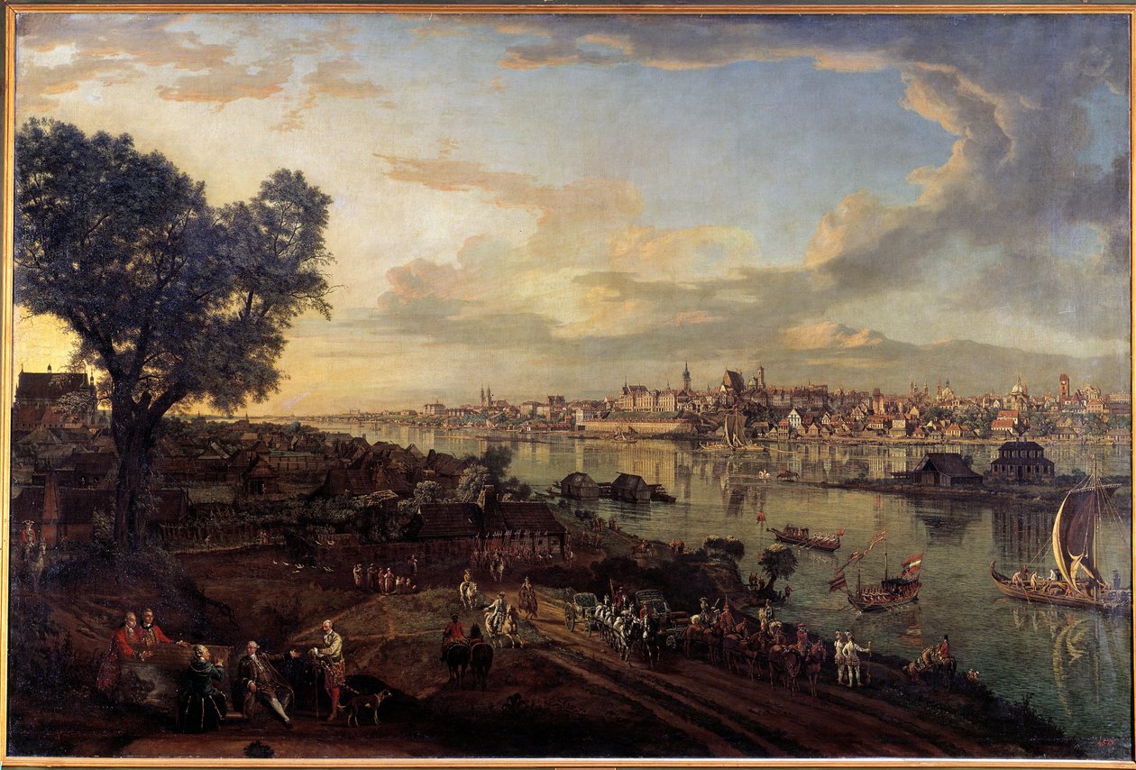 منظر لمدينة وارسو من ضاحية براغ لوحة لبرناردو بيلوتو (1720-1780) بواسطة برناردو بيلوتو (كاناليتو)
