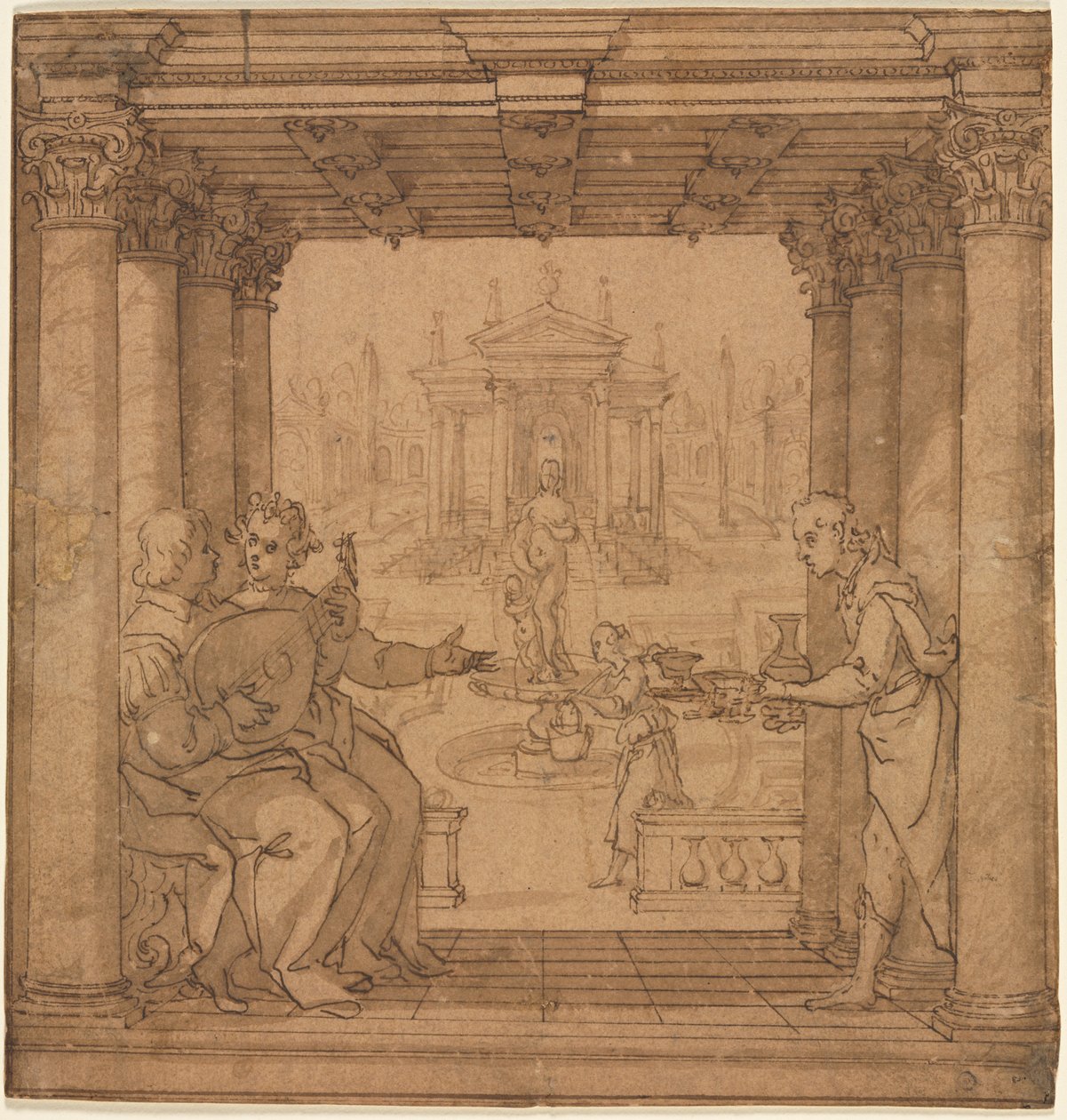 رسم توضيحي من Torquato Tassos القدس المحررة ، 1586-1590. بواسطة برناردو كاستيلو