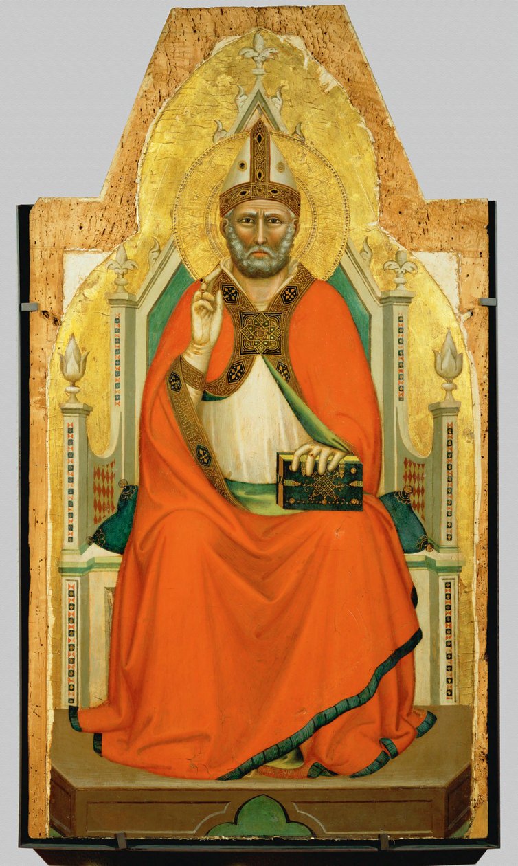 القديس بطرس أو الأسقف المقدس (لوحة على الخشب) بواسطة برناردو دادي