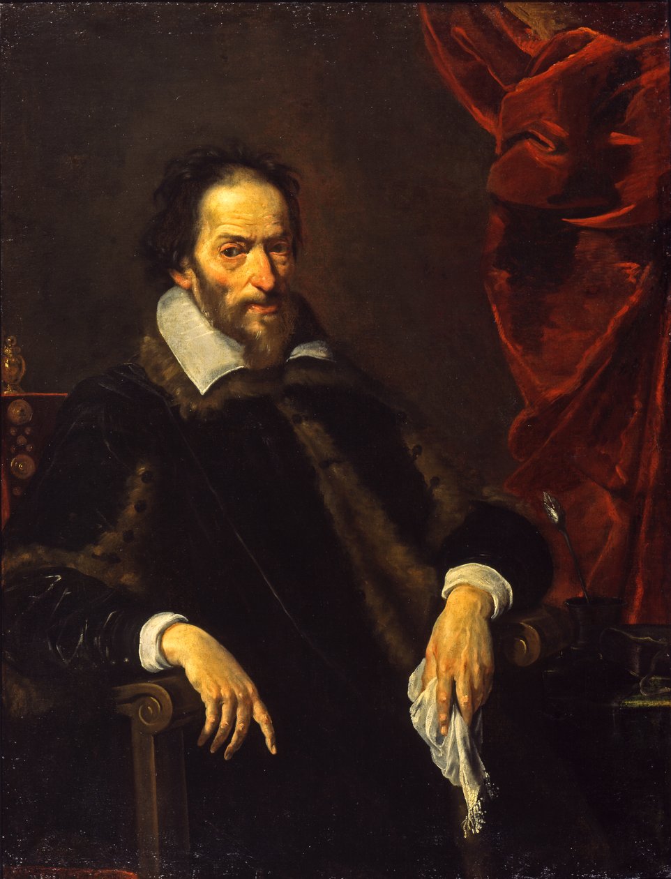 صورة رجل ، ج .1625-1632 بواسطة برناردو ستروزي