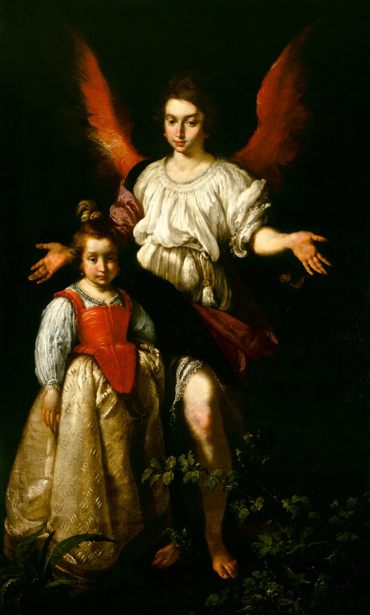 الملاك الحارس ، c. 1630 بواسطة برناردو ستروزي
