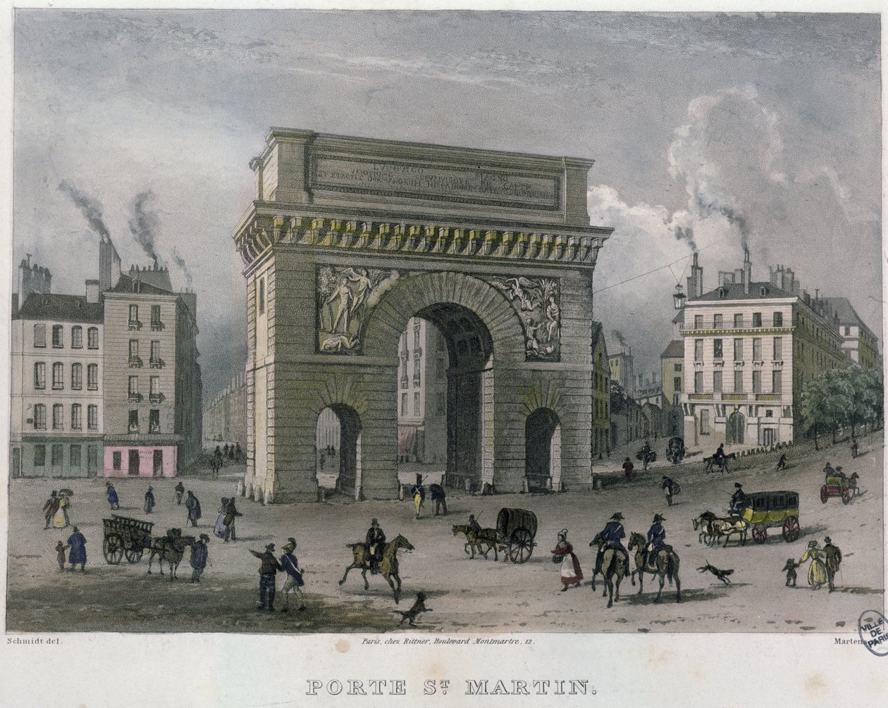 بورت سانت مارتن ، 1832 بواسطة برنهارد شميدت